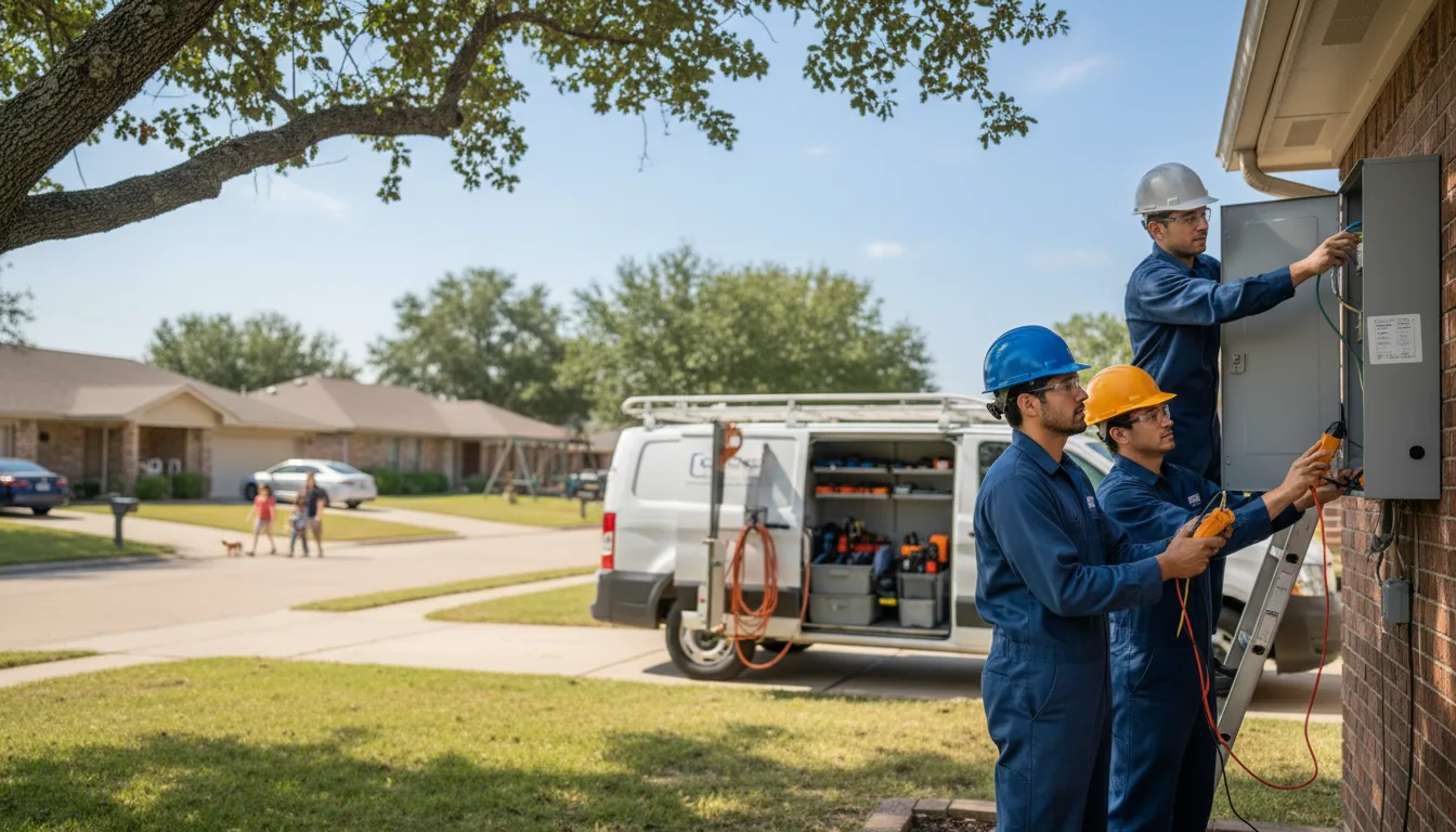 Certified electrician providing emergency electrical services in Olpe, KS